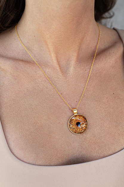 Golden Iris Necklace