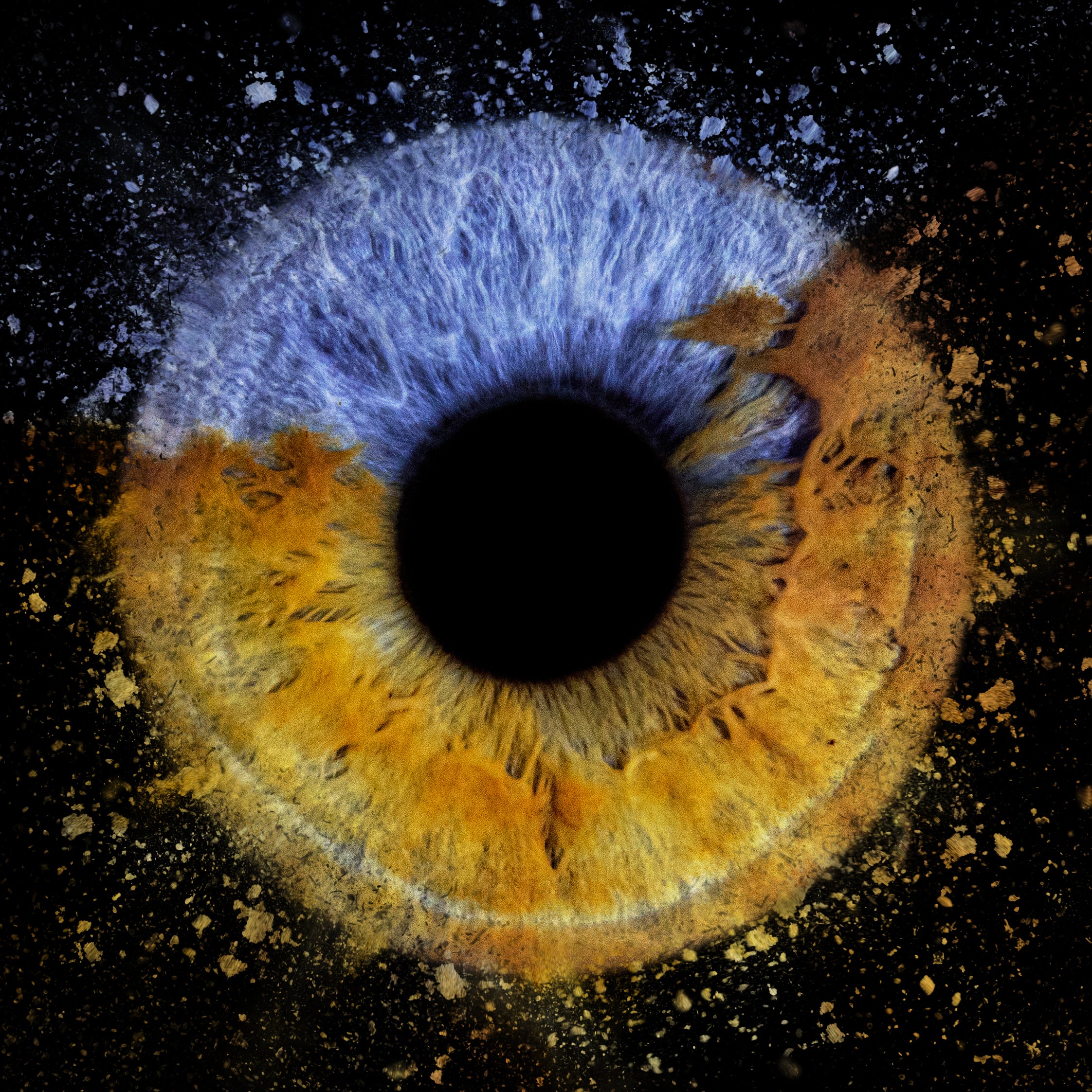 Unique Iris Artwork – COSMIC EYE Iris Photo